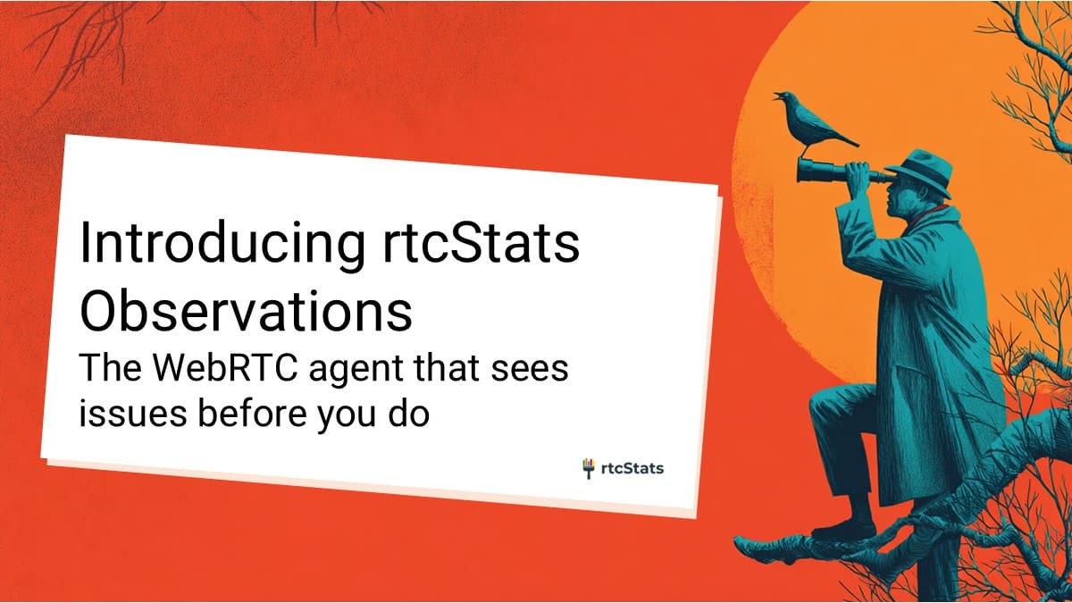 Introducing rtcStats Observations