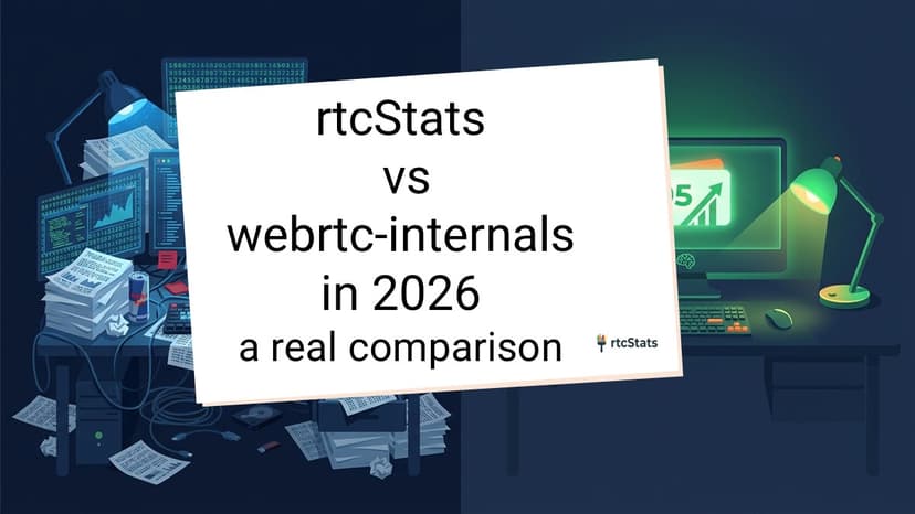 rtcStats vs webrtc-internals: side by side comparison